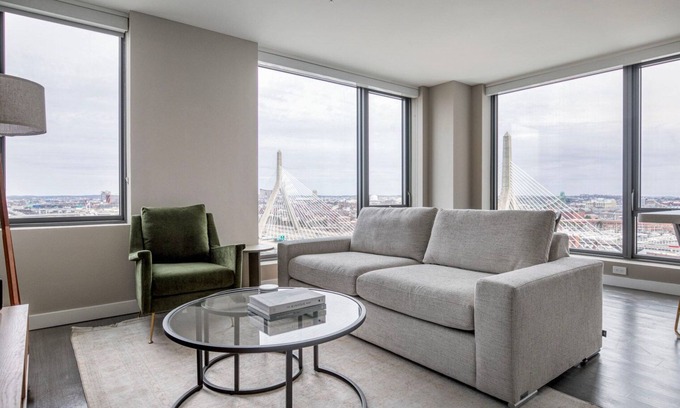 West End Apartment | Luxe North Station 2BR w/Gym & W/D, walk to T & Shops, by Blueground