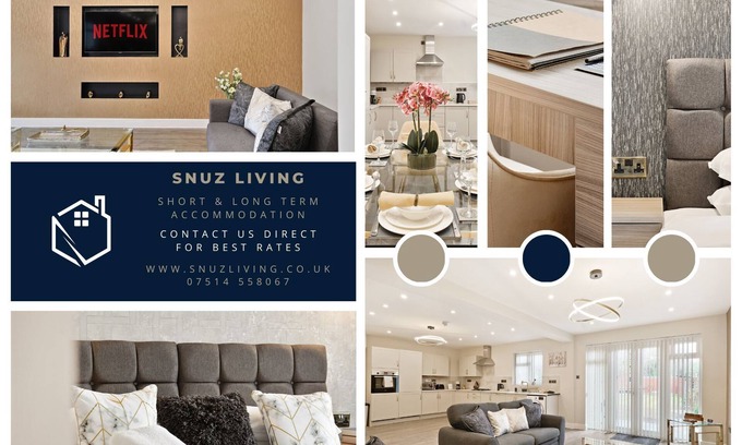 Shirley House | Luxurious 4 Bed House, Solihull, NEC, Airport