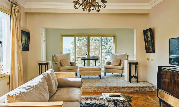 Al Duqqi Apartment | Luxurious apt with panormatic Cairo and Nile view