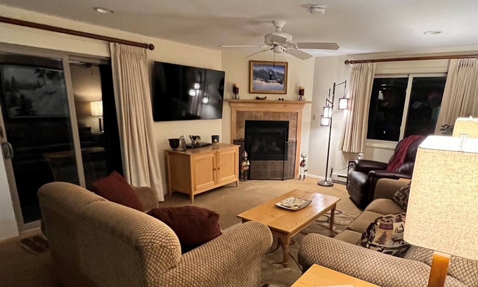 Jeffersonville Condo | Luxury and Convenience . Ski in-Ski out Condo in the Heart of Everything