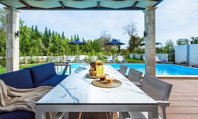 Pefkochori Villa | Luxury Halkidiki Villa | Deluxe 5 Bedroom Villa | Private Pool | Pefkochori