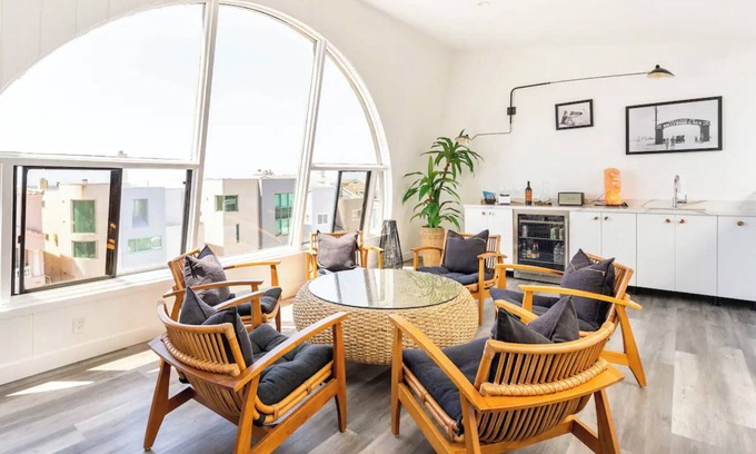 Hollywood Beach House | Luxury home just steps from the sand with ocean & channel island views!