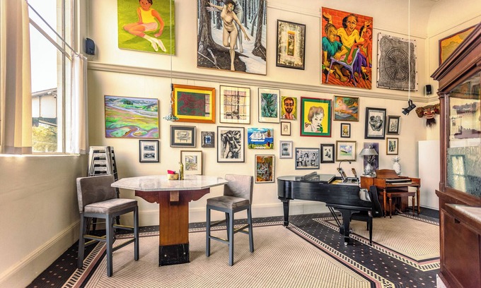 Tomales House | Luxury Living in Historic Bank: Haven of Art&Music
