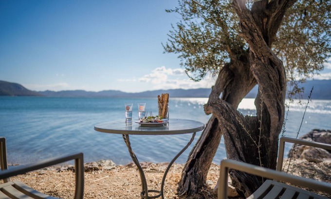 Alyfanta Villa | Luxury Stone-built 160sqm Villa in Olive Groove, On Waterfront