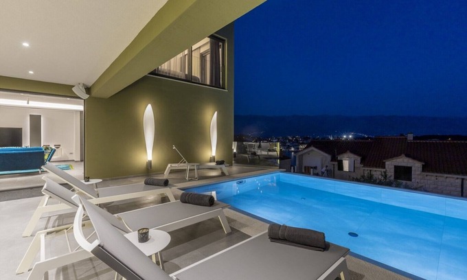 Selca Villa | Luxury Villa Ritual with a private heated pool, sauna and seaview on island of Brac