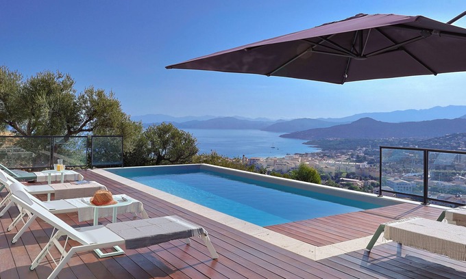 L'Ile-Rousse Villa | Magnificent sea view, swimming pool, Bodri beach within walking distance