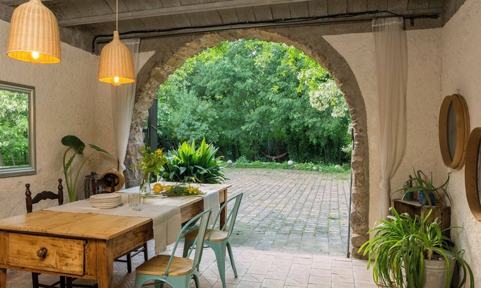 Sant Marti Vell Other | Masia 'El Celler - Can Bonet' with Mountain Views, Shared Pool and Wi-Fi