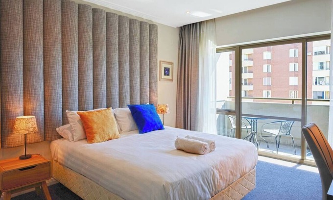 Chinatown Apartment | Metropolis Queen Studio with Indoor Pool and Balcony