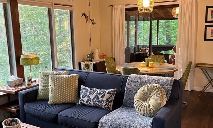 Willoughby Hills House | Mid Century Guest House on Wooded Lot