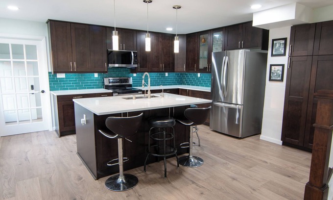 Waukesha House | Modern and Convenient Waukesha 3BR home with 2 King Beds and Hot Tub