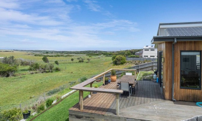 Kilcunda House | Modern Coastal Escape: Pet Friendly with Fireplace