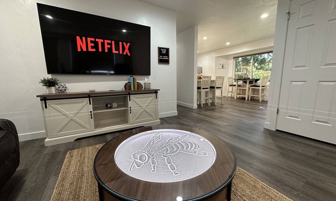 Logan Apartment | Modern hideaway in Logan Utah with changing sand table.