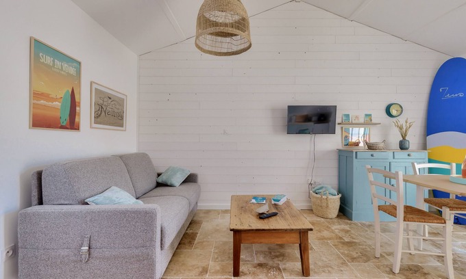 Chateau-d'Olonne Ski Chalet | Modern House - Surfing & Relaxing - Terrasse