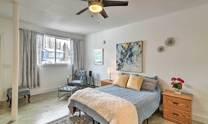 Spenard Apartment | Modern Studio Apt, 2 Miles to Dtwn Anchorage!