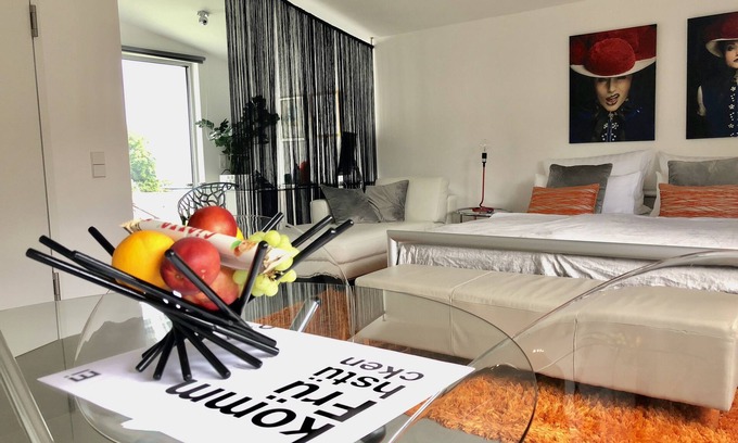 Ebersteinburg Apartment | Modern studio on the sun terrace above Baden-Baden