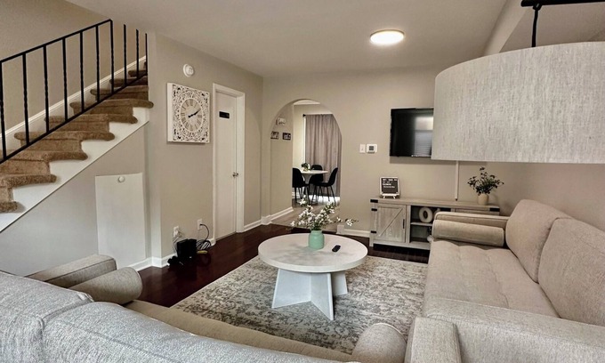 Gastonia Apartment | Modern Townhome w/Balcony Walk to FUSE Stadium