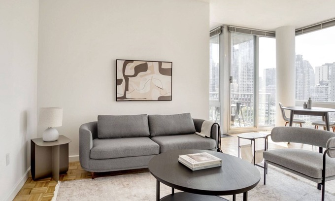Lincoln Square Apartment | Modern UWS 2BR w/Doorman & Gym, nr Central Park, by Blueground