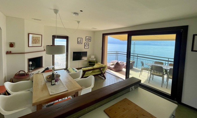 Torri del Benaco Condo | Modern vacation apartment with lake view on Lake Garda