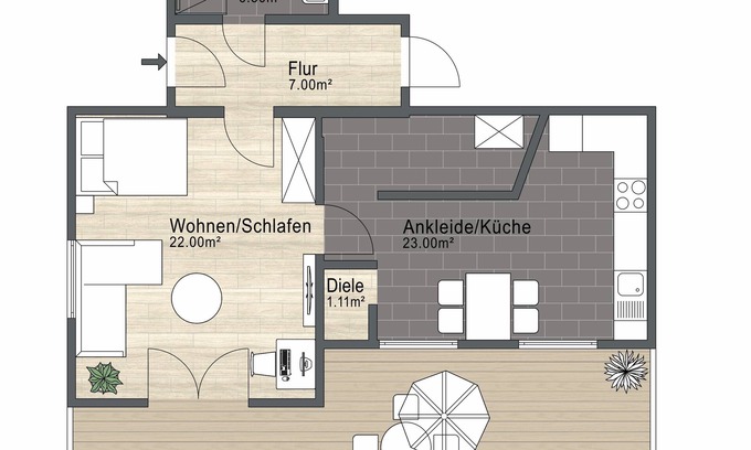 Wingertsberg Apartment | Modern vacation apartment in the heart of the Spessart Nature Park with sauna and terrace