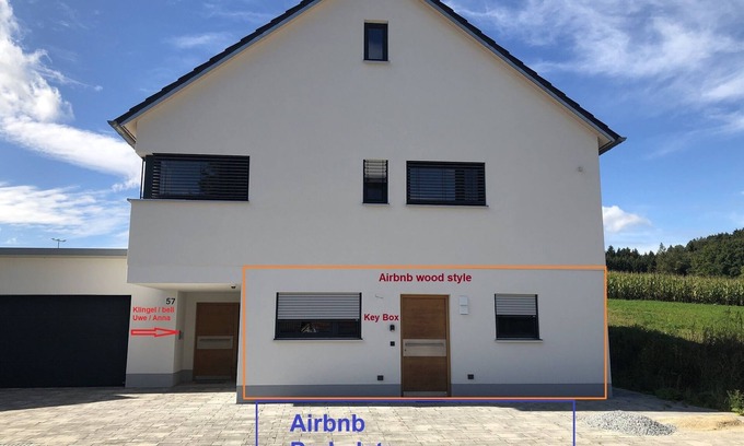 Langwaid Apartment | Modern wooden style apartment close to the nature