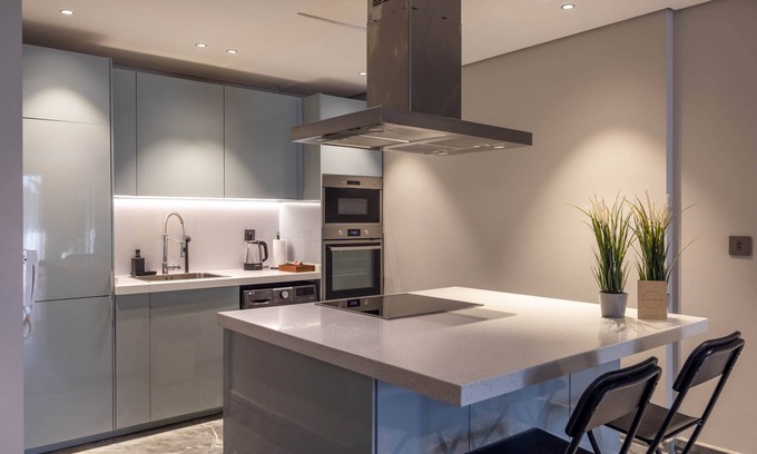 New Cairo Apartment | Monochrome - 3 Bedroom - Garden View - SF