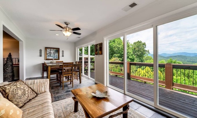 Franklin House | Mountain View 4BR Home with Fireplace & Ping Pong