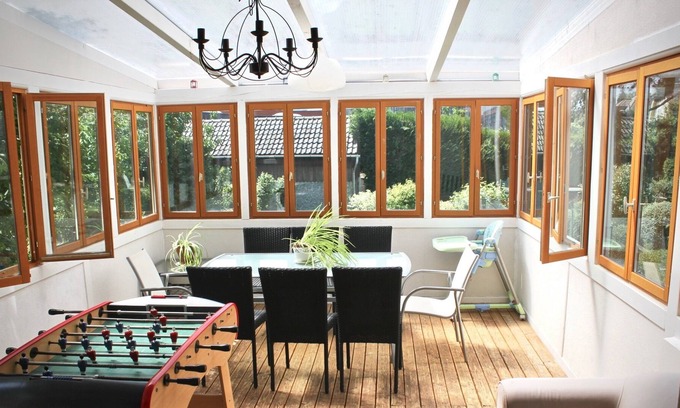 Illfurth Cottage | Near Canal 8 people, ideal for visiting the Alsace + 8 bikes, table tennis