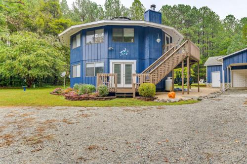 Bracey House | Near Lake Gaston Unique Home with Deck and Fire Pit!