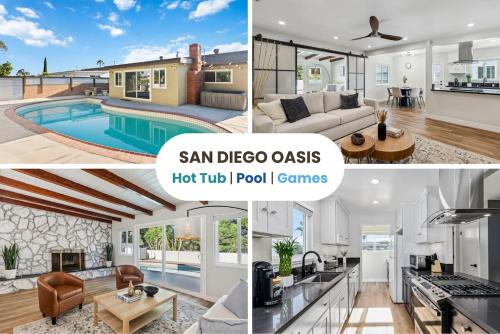 Linda Vista House | NEW Cozy Zen Pool Jacuzzi Home Heart of San Diego
