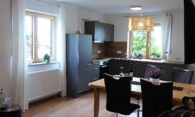 Michelsneukirchen Apartment | New, exclusive vacation apartment (60 sqm) for 4 people with private garden and barbecue facilities