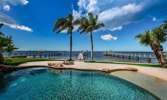 Crystal Beach House | NEW Fully renovated Gulf front home w/private resort style pool, outdoor kitchen