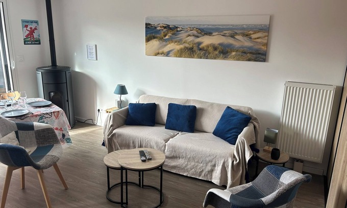 Stella-Plage Apartment | New house with large terrace in Stella-Plage