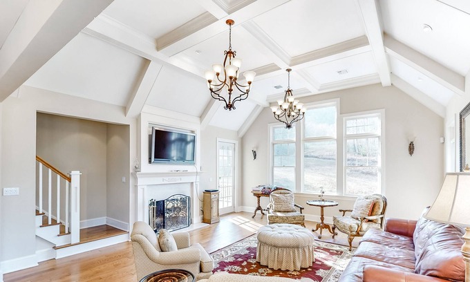 Grafton House | New listing! Very accommodating home on 170+ acres w/ multiple living spaces