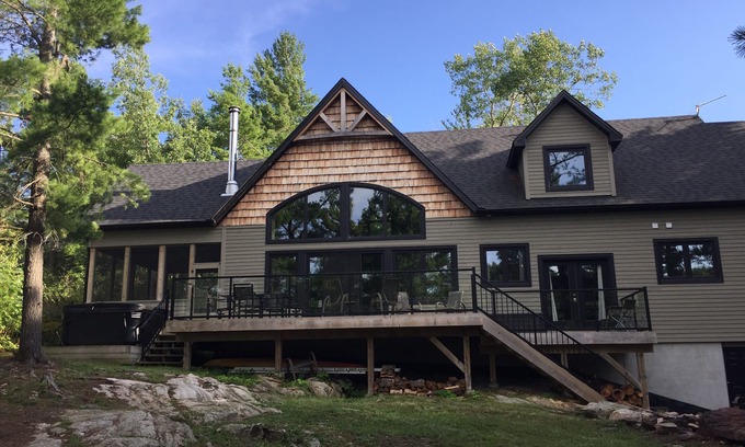 Severn Cottage | New Luxury Cottage in Muskoka that blends new finishes with a cottage feel