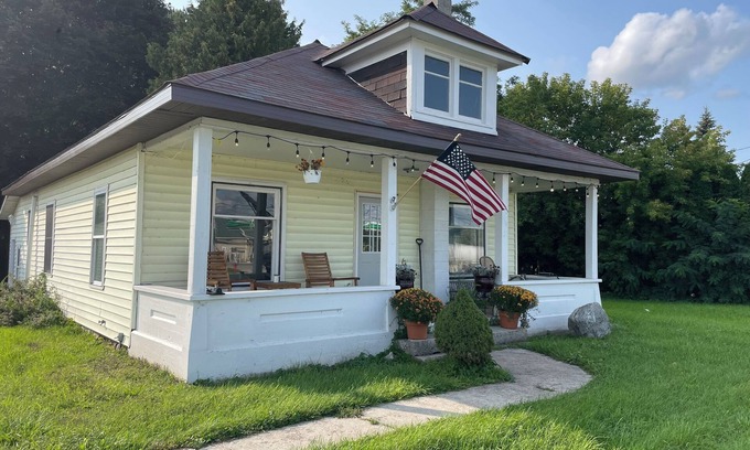 East Jordan House | Nibi House - In Town 3BR Home w/Fire Pit, Large Driveway & Pet-Friendly