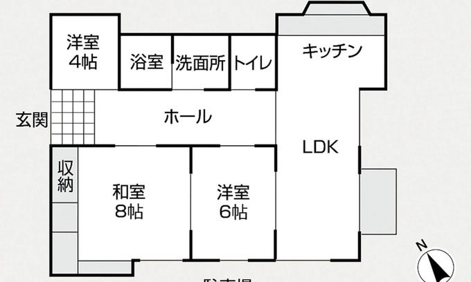 Katakai House | Nonsmoking Onestory house for rent in Kujukuri/Sambugun Chiba