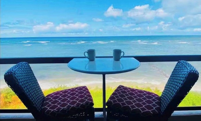 Mokuleia Condo | Ocean Front, Beach Front, 2b/2b, near Haleiwa, North Shore property.