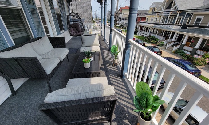Ocean Grove Condo | Ocean View Spacious Balcony, 3 Minutes to OG Beach, Steps from Asbury Park