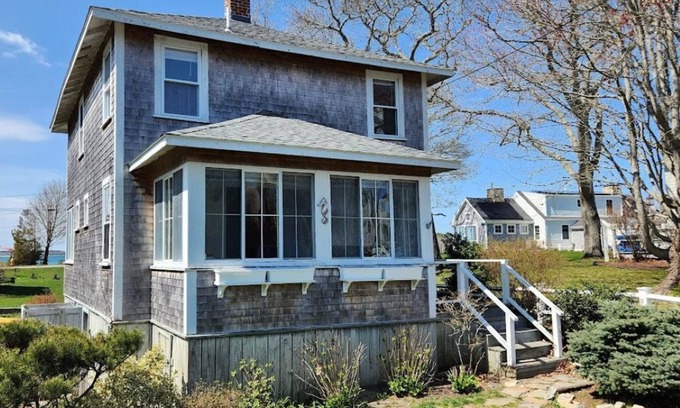 Pocasset House | Ocean View Walk to Beach 3 Bed 3 Bath Cape House- Sunset View