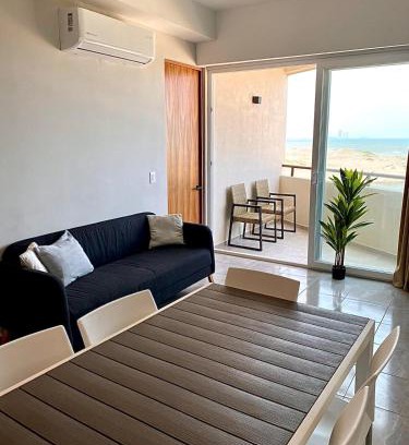 Boca del Rio Apartment | Oceanfront &6pers &Pool &Gym &Golf Club