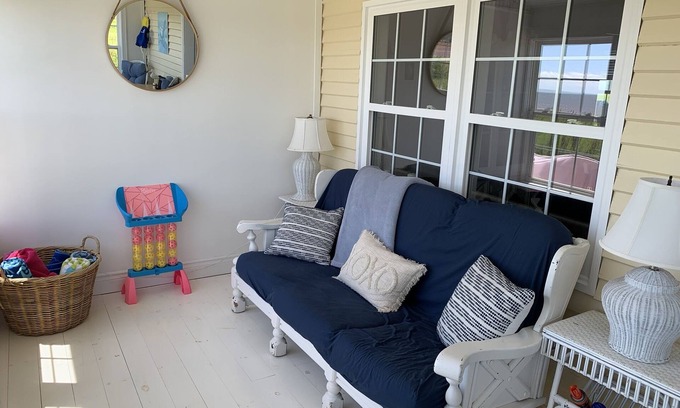 Cape Traverse Cottage | Oceanfront cottage. Steps to the beach, pet & family friendly. .