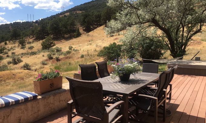 Basalt Cabin | One bedroom en suite with own bath with outstanding views of the mountains