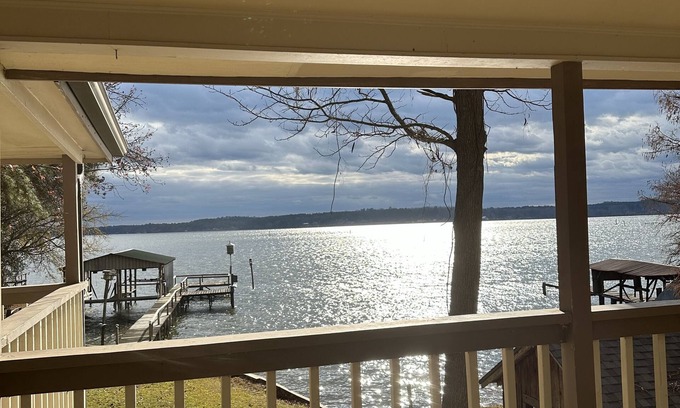 Farmerville House | Peaceful lake front home with wrap around porch and relaxing views!