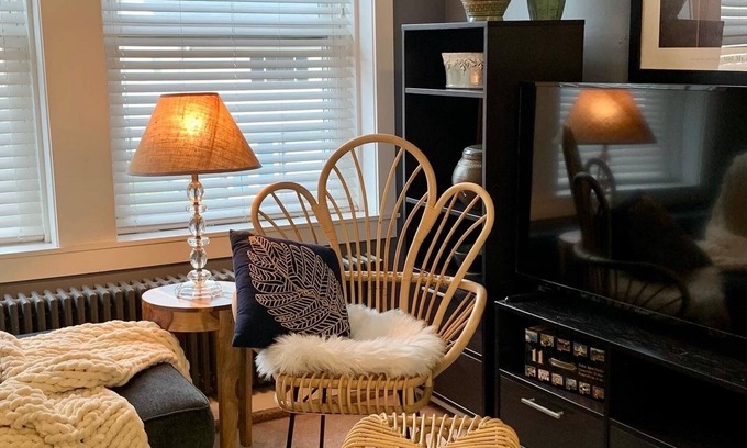 St Croix Falls Apartment | Peacock Suite at historic 123 South Washington