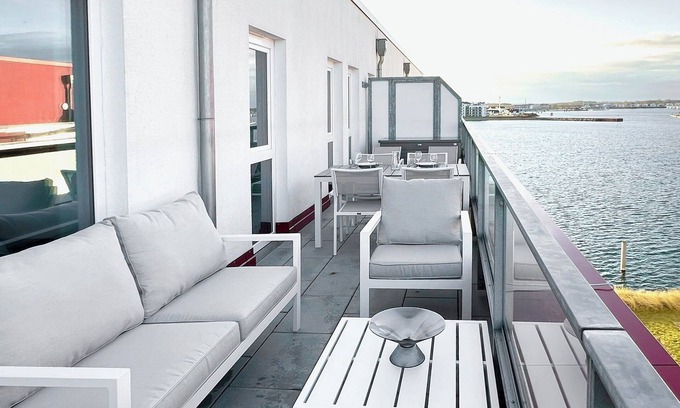 Sieseby Apartment | Penthouse Olpenitz Living - sea view, sauna, elevator, underground parking space