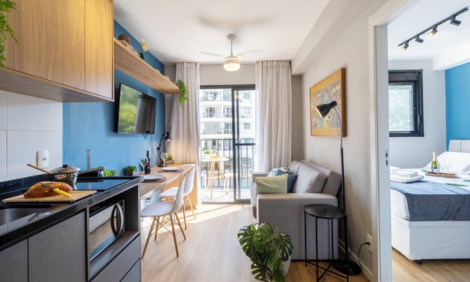 Pinheiros Apartment | Piscina-AC-Academia-Brazilian Corner