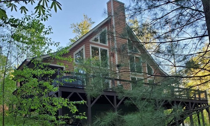 Hot Springs House | Pisgah National Forest back yard and a luxury Mountain home to relax in.