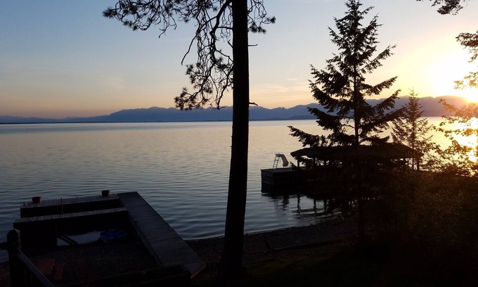 Lakeside House | Private Flathead Lake House with unobstructed views into Glacier Park
