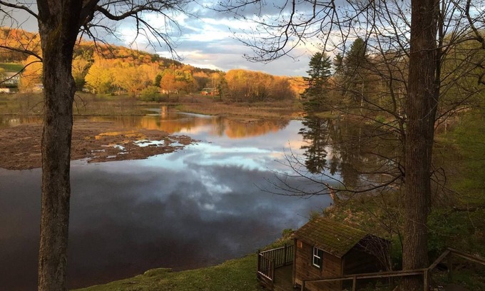 Jeffersonville House | Private Lakefront Cottage, Fish, Row, Panoramic Lake Views.nPet Friendly!