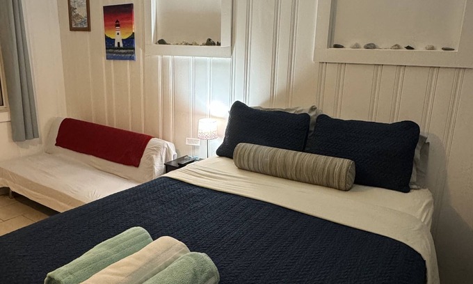 Hampton Apartment | Private Motel Room at North Beach! Walk across the street to the beach!